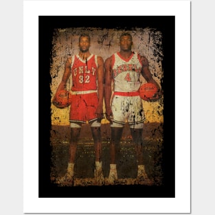 Stacey Augmon and Larry Johnson vintage 1991 Posters and Art